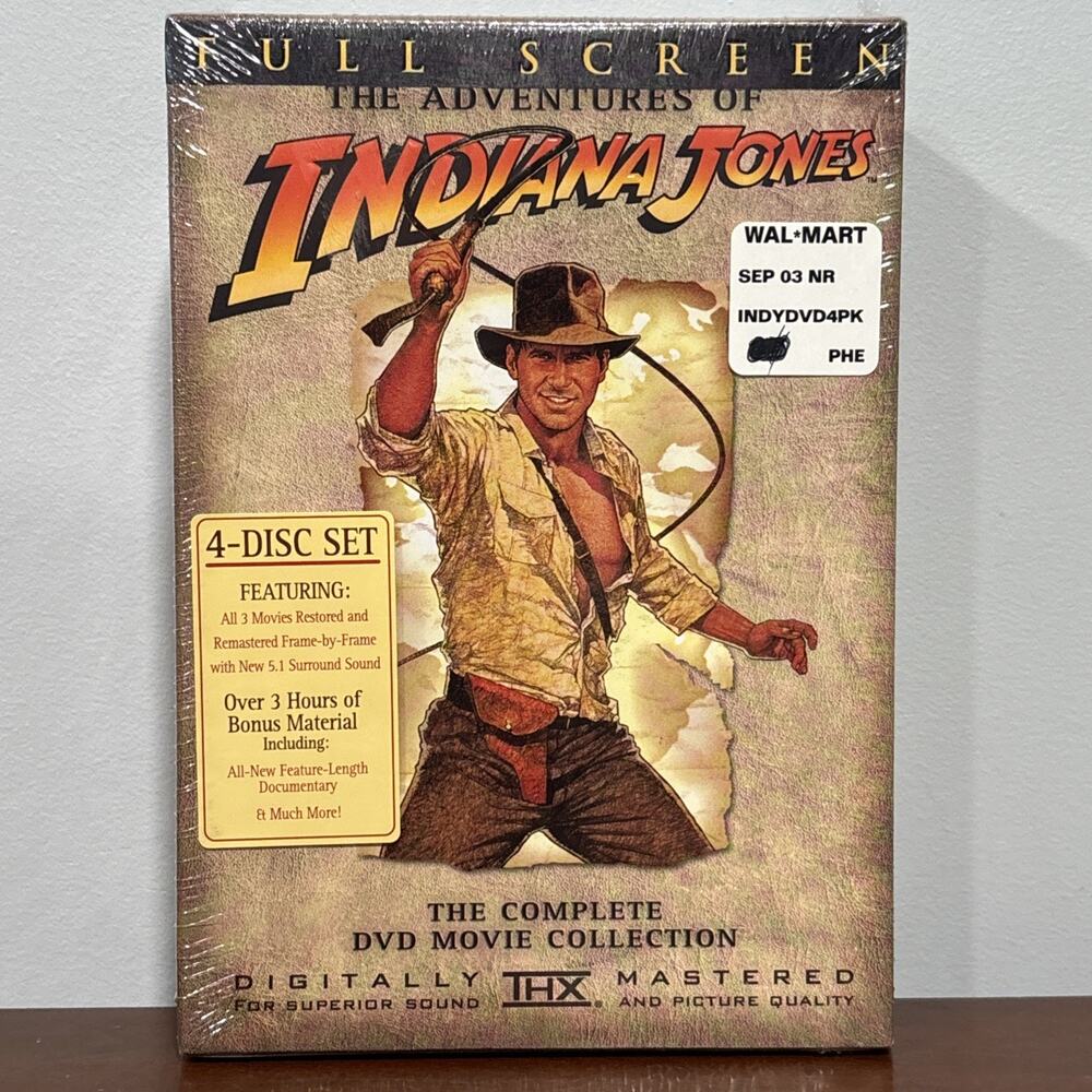 Indiana Jones - The Adventure Collection (DVD, 2003, 4-Disc Set, Full Frame) - Picture 1 of 7